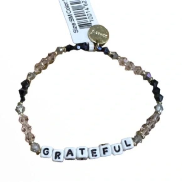 Little words project Beaded Inspirational Bracelets -grateful keep going - Picture 5 of 7